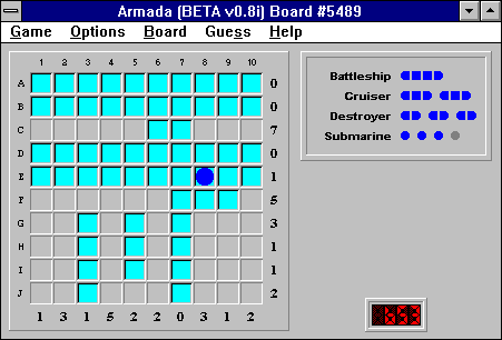 Snapshot of Armada 0.8I board