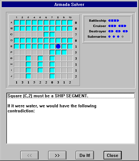 Snapshot of Armada 0.8I solver