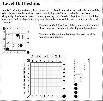 Level Battleships description