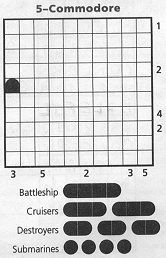 Wraparound Battleships Commodore puzzle